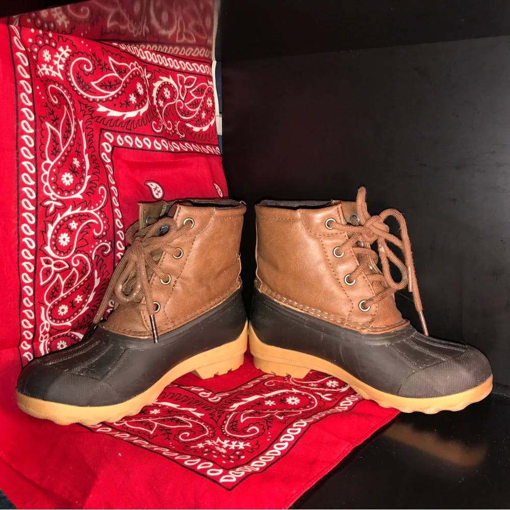 Sperry Port Duck Boot Kids' | Tan/Brown | SIZE 11M